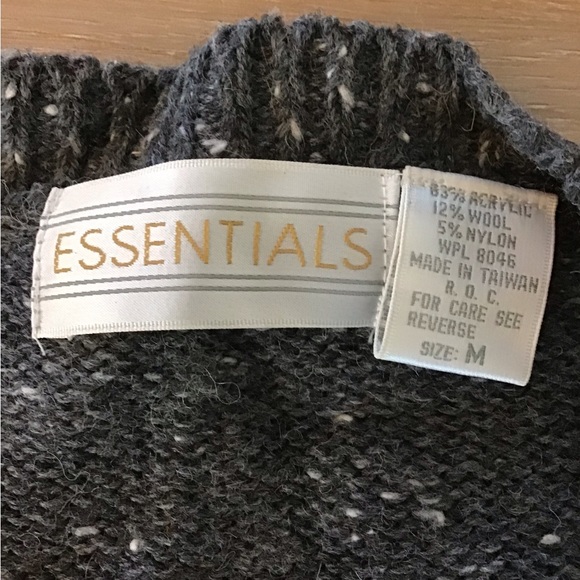 Vintage Essentials Wool Blend Vest M - Picture 5 of 5